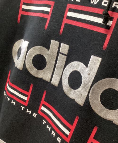 adidas（アディダス）adidas (アディダス) パーカー グレー×ブラック サイズ:M-Lの古着・服飾アイテム