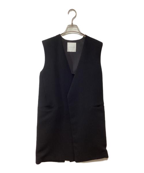 ESTNATION（エストネーション）ESTNATION (エストネーション) ロングジレ ブラック サイズ:36の古着・服飾アイテム