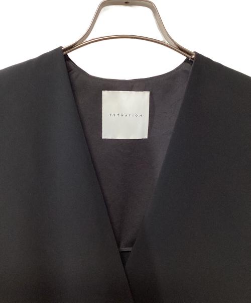 ESTNATION（エストネーション）ESTNATION (エストネーション) ロングジレ ブラック サイズ:36の古着・服飾アイテム