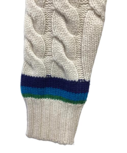 INSCRIRE（アンスクリア）INSCRIRE (アンスクリア) クロップドチルデンニット ベージュ サイズ:記載なしの古着・服飾アイテム