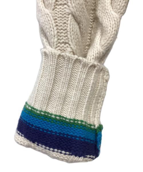 INSCRIRE（アンスクリア）INSCRIRE (アンスクリア) クロップドチルデンニット ベージュ サイズ:記載なしの古着・服飾アイテム