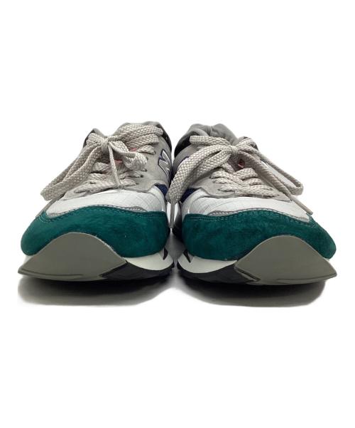 NEW BALANCE（ニューバランス）NEW BALANCE (ニューバランス) ローカットスニーカー グリーン×グレー×ピンク サイズ:USA 8 1/2の古着・服飾アイテム