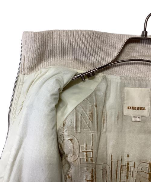 DIESEL（ディーゼル）DIESEL (ディーゼル) 中綿ジャケット ホワイト サイズ:XSの古着・服飾アイテム
