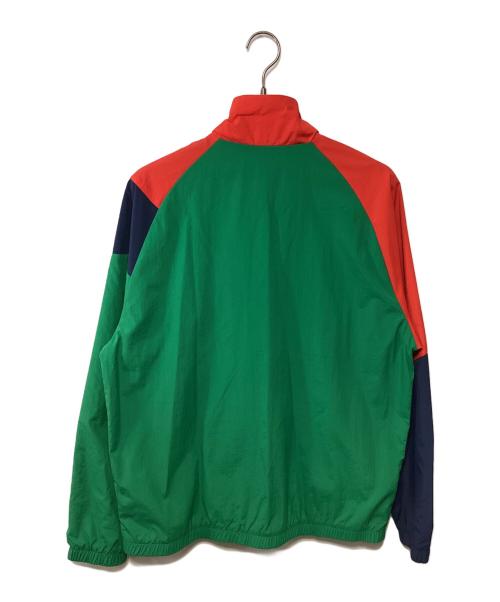 NEW BALANCE（ニューバランス）NEW BALANCE (ニューバランス) アスレチックス ポディウム ウィンドブレーカー ジャケット グリーン×レッド サイズ:L 未使用品の古着・服飾アイテム