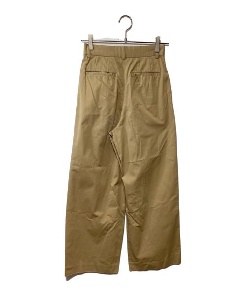 MACPHEE（マカフィー）MACPHEE (マカフィー) コットンチノタックワイドパンツ ベージュ サイズ:32の古着・服飾アイテム