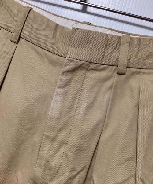 MACPHEE（マカフィー）MACPHEE (マカフィー) コットンチノタックワイドパンツ ベージュ サイズ:32の古着・服飾アイテム