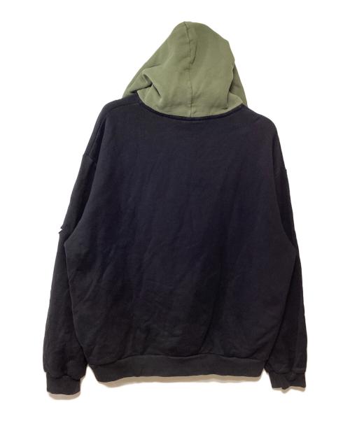 MARNI（マルニ）MARNI (マルニ) プルオーバーパーカー ブラック×カーキ サイズ:48の古着・服飾アイテム