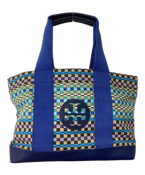 TORY BURCH（トリーバーチ）TORY BURCH (トリーバーチ) トートバッグ ブルーの古着・服飾アイテム