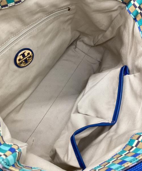 TORY BURCH（トリーバーチ）TORY BURCH (トリーバーチ) トートバッグ ブルーの古着・服飾アイテム