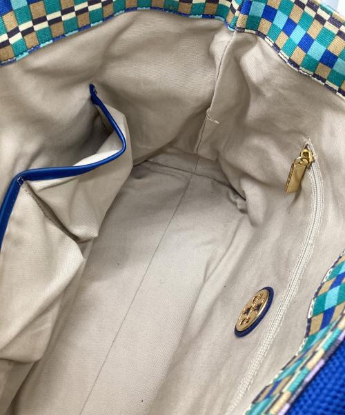 TORY BURCH（トリーバーチ）TORY BURCH (トリーバーチ) トートバッグ ブルーの古着・服飾アイテム