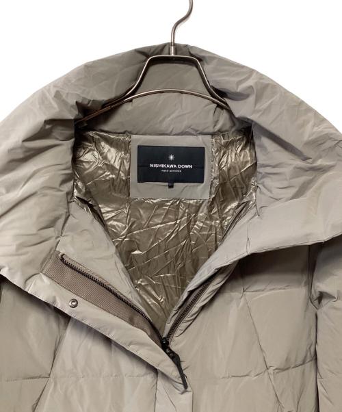 nano・universe（ナノ・ユニバース）nano・universe (ナノ・ユニバース) スタンドミドルダウン ベージュ サイズ:38の古着・服飾アイテム