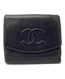 CHANEL（シャネル）の古着「2つ折り財布」｜ブラック