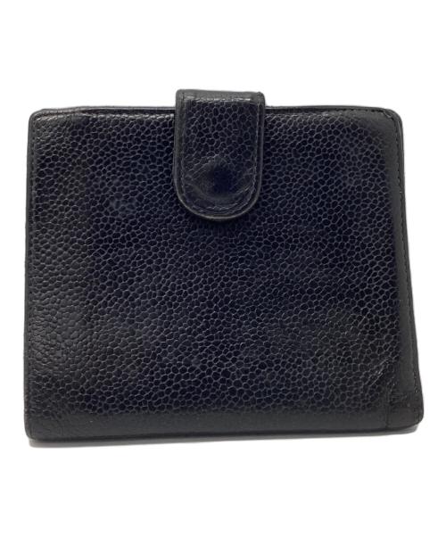 CHANEL（シャネル）CHANEL (シャネル) 2つ折り財布 ブラックの古着・服飾アイテム