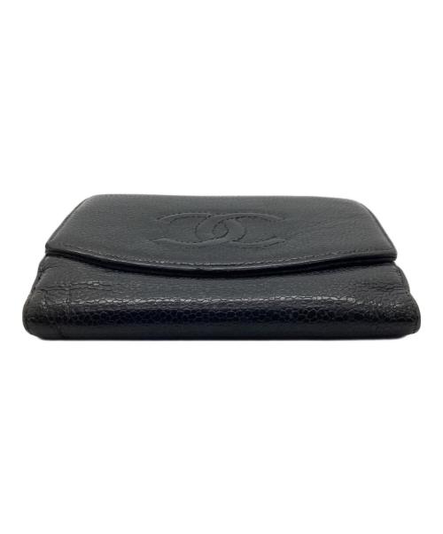 CHANEL（シャネル）CHANEL (シャネル) 2つ折り財布 ブラックの古着・服飾アイテム