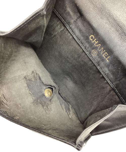 CHANEL（シャネル）CHANEL (シャネル) 2つ折り財布 ブラックの古着・服飾アイテム