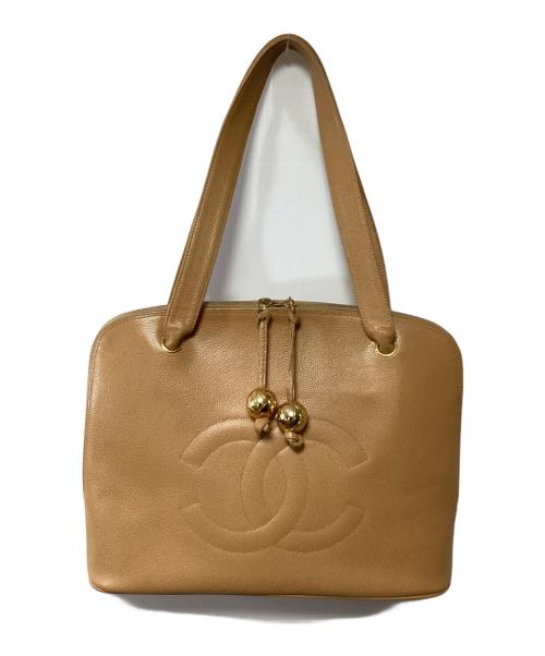 CHANEL（シャネル）CHANEL (シャネル) ココマークトートバッグ ベージュの古着・服飾アイテム