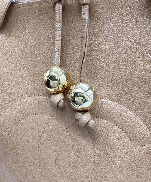 CHANEL（シャネル）CHANEL (シャネル) ココマークトートバッグ ベージュの古着・服飾アイテム