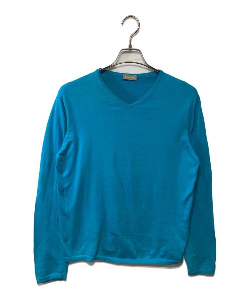 Cruciani（クルチアーニ）Cruciani (クルチアーニ) 薄手ニット スカイブルー サイズ:50の古着・服飾アイテム