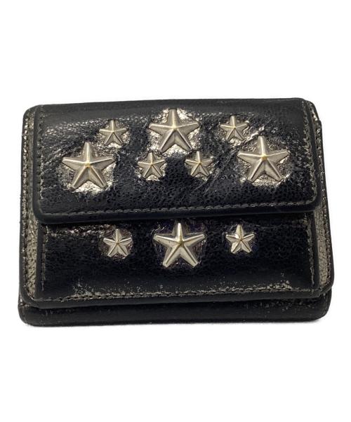 JIMMY CHOO（ジミーチュウ）JIMMY CHOO (ジミーチュウ) 3つ折り財布 シルバーの古着・服飾アイテム