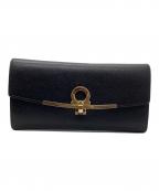 Salvatore Ferragamoサルヴァトーレ フェラガモ）の古着「ロングウォレット」｜ブラック