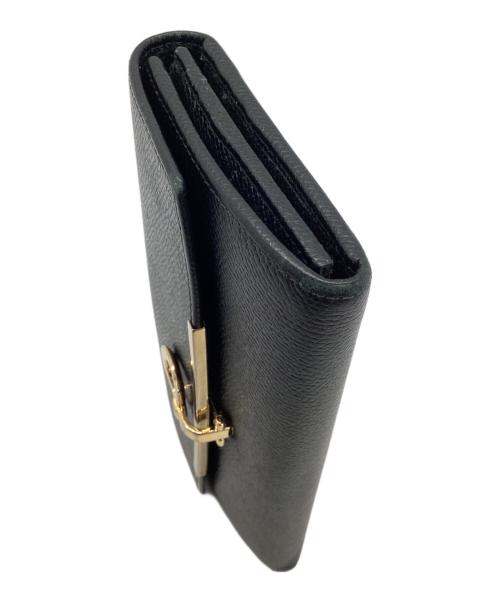 Salvatore Ferragamo（サルヴァトーレ フェラガモ）Salvatore Ferragamo (サルヴァトーレ フェラガモ) ロングウォレット ブラックの古着・服飾アイテム