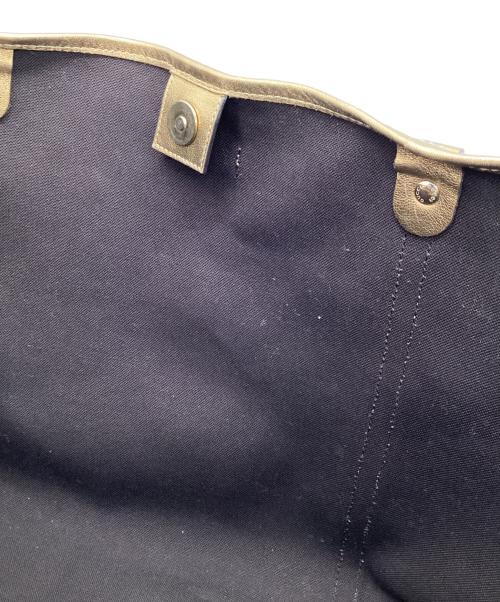 GUCCI（グッチ）GUCCI (グッチ) トートバッグ ベージュ×ゴールドの古着・服飾アイテム