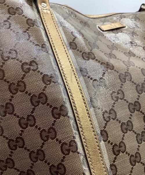 GUCCI（グッチ）GUCCI (グッチ) トートバッグ ベージュ×ゴールドの古着・服飾アイテム