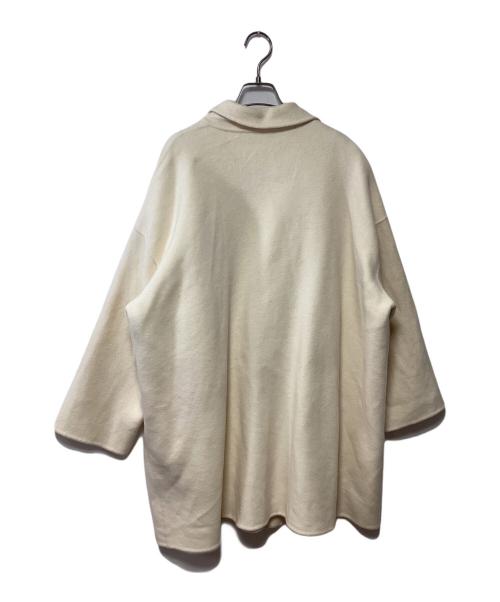 Mila Owen（ミラオーウェン）Mila Owen (ミラオーウェン) ワイドシルエットダブルブレストコート アイボリー サイズ:Fの古着・服飾アイテム