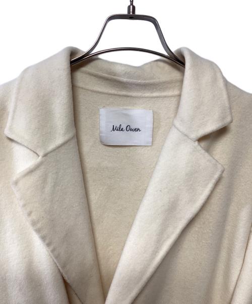 Mila Owen（ミラオーウェン）Mila Owen (ミラオーウェン) ワイドシルエットダブルブレストコート アイボリー サイズ:Fの古着・服飾アイテム