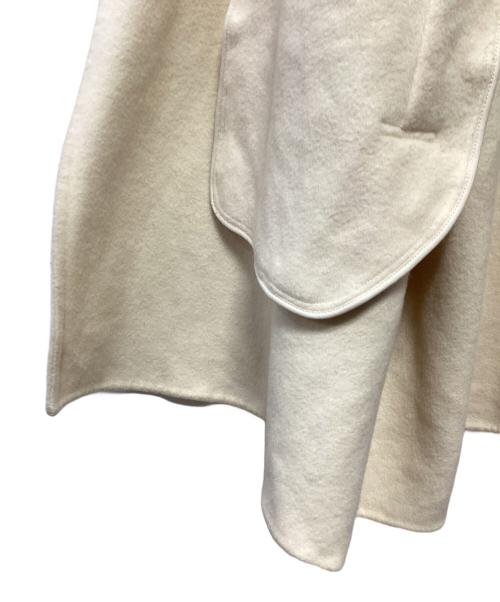 Mila Owen（ミラオーウェン）Mila Owen (ミラオーウェン) ワイドシルエットダブルブレストコート アイボリー サイズ:Fの古着・服飾アイテム