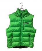 RALPH LAURENラルフローレン）の古着「ダウンベスト」｜黄緑