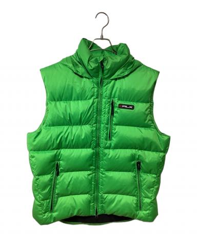 中古・古着通販】RALPH LAUREN (ラルフローレン) ダウンベスト 黄緑