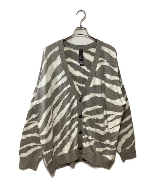 SHAREEF（シャリーフ）SHAREEF (シャリーフ) 厚手カーディガン ホワイト×ベージュ サイズ:2の古着・服飾アイテム