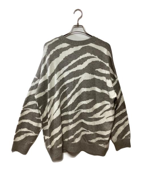 SHAREEF（シャリーフ）SHAREEF (シャリーフ) 厚手カーディガン ホワイト×ベージュ サイズ:2の古着・服飾アイテム