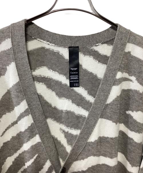 SHAREEF（シャリーフ）SHAREEF (シャリーフ) 厚手カーディガン ホワイト×ベージュ サイズ:2の古着・服飾アイテム