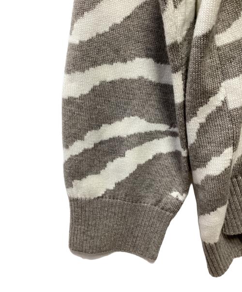 SHAREEF（シャリーフ）SHAREEF (シャリーフ) 厚手カーディガン ホワイト×ベージュ サイズ:2の古着・服飾アイテム