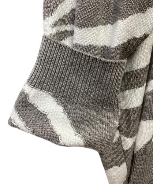 SHAREEF（シャリーフ）SHAREEF (シャリーフ) 厚手カーディガン ホワイト×ベージュ サイズ:2の古着・服飾アイテム