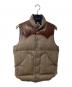RockyMountainFeatherBed × BEAMS（ロッキーマウンテンフェザーベッド ×ビームス）の古着「リバーシブルダウンベスト」｜ベージュ×ネイビー