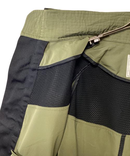 NIKE×sacai（ナイキ×サカイ）NIKE×sacai (ナイキ×サカイ) NRG トレンチジャケット カーキ×ブラック サイズ:Mの古着・服飾アイテム