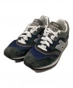 NEW BALANCEニューバランス）の古着「ローカットスニーカー」｜ネイビー×グレー