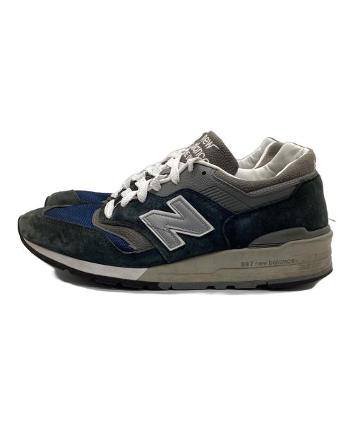 NEW BALANCE（ニューバランス）NEW BALANCE (ニューバランス) ローカットスニーカー ネイビー×グレー サイズ:27.5の古着・服飾アイテム