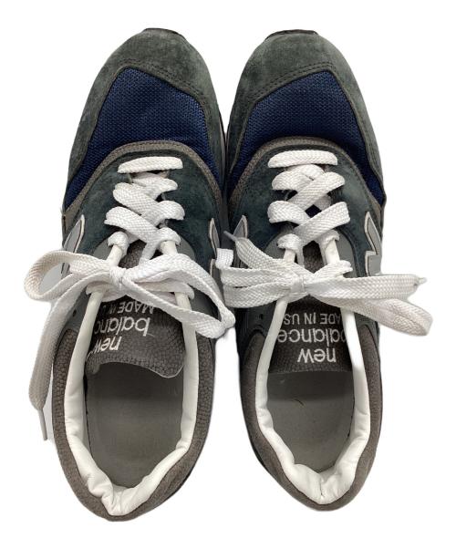 NEW BALANCE（ニューバランス）NEW BALANCE (ニューバランス) ローカットスニーカー ネイビー×グレー サイズ:27.5の古着・服飾アイテム