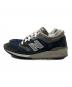 NEW BALANCE (ニューバランス) ローカットスニーカー ネイビー×グレー サイズ:27.5：15000円