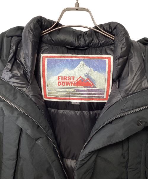 FIRST DOWN（ファーストダウン）FIRST DOWN (ファーストダウン) ダウンジャケット ブラック サイズ:Mの古着・服飾アイテム