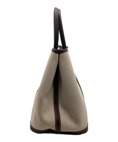 HERMES（エルメス）HERMES (エルメス) トートバッグ アイボリー×ブラウンの古着・服飾アイテム