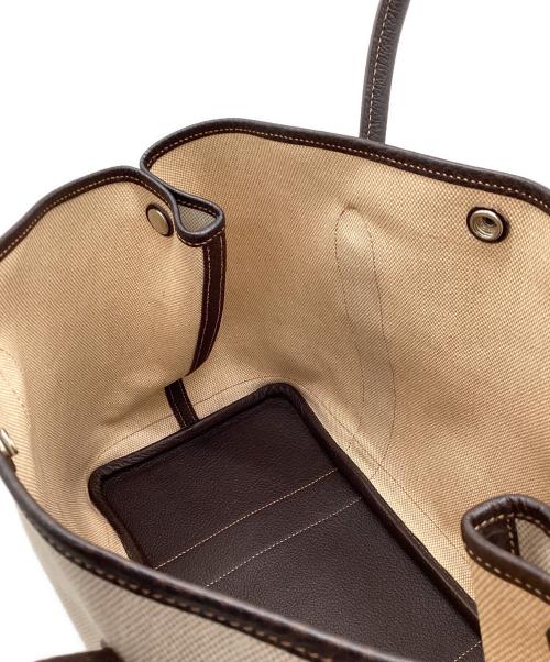 HERMES（エルメス）HERMES (エルメス) トートバッグ アイボリー×ブラウンの古着・服飾アイテム