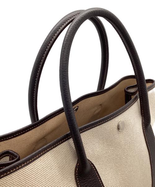 HERMES（エルメス）HERMES (エルメス) トートバッグ アイボリー×ブラウンの古着・服飾アイテム