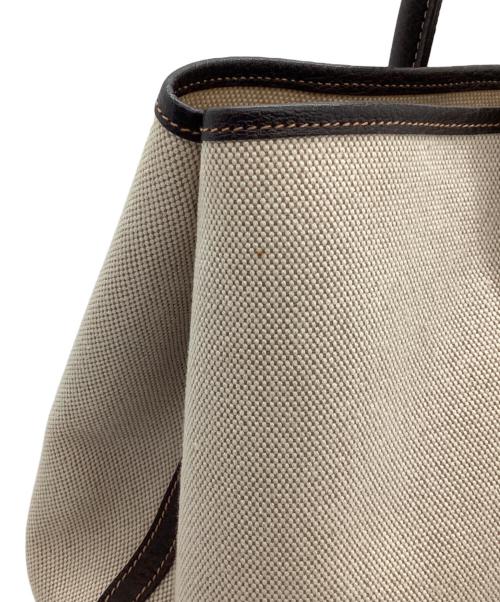 HERMES（エルメス）HERMES (エルメス) トートバッグ アイボリー×ブラウンの古着・服飾アイテム