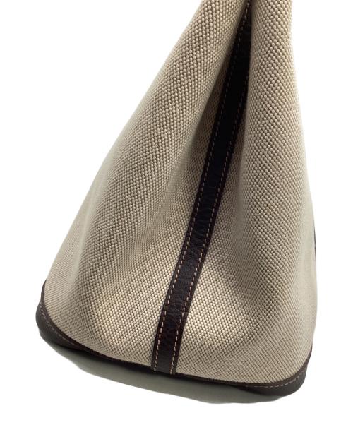 HERMES（エルメス）HERMES (エルメス) トートバッグ アイボリー×ブラウンの古着・服飾アイテム