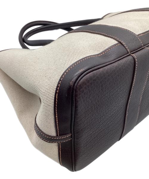 HERMES（エルメス）HERMES (エルメス) トートバッグ アイボリー×ブラウンの古着・服飾アイテム